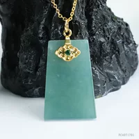 Yiyu Natural A Jade без ювелирных подвесок синяя вода нефритовая подвеска ювелирные изделия оптом от имени FC4071701