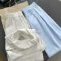 山本肌理加厚宽松阔腿裤