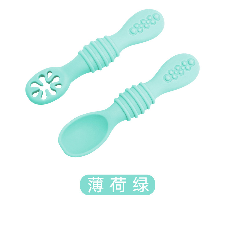 쌀 시리얼 스푼 + 쌀 시리얼 소쿠리 [민트 그린]