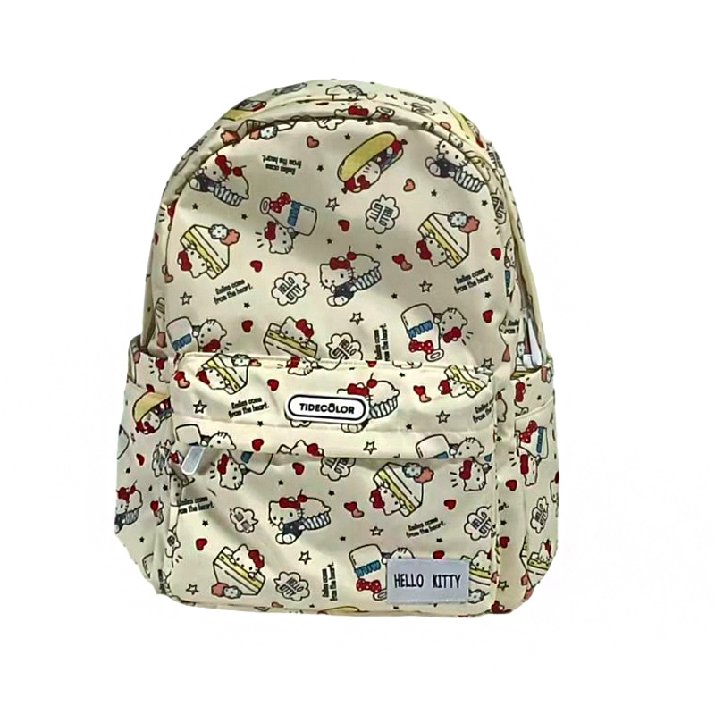 Cute Cartoon Backpack Casual Travel Backpack Meile Kuromi Large Capacity Backpack Student Burden Reduction School Bag