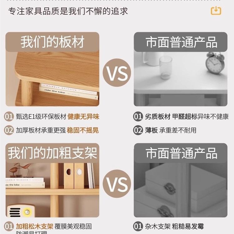 デスクの本棚の棚を自由に組み合わせて、簡単なアイデアの机の上で小さい棚の事務の本の机を整理して収納棚を整理します。|undefined