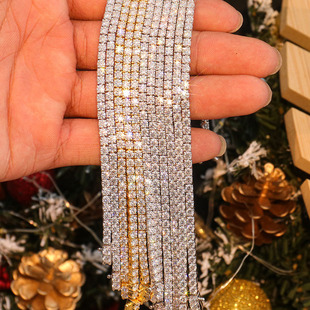Spot Moissanite Tennis Bracelet 3mm Double-Sided Buckle Bracelet for Women Versatile Wholesale Factory 925 Silver Moissanite Bracelet