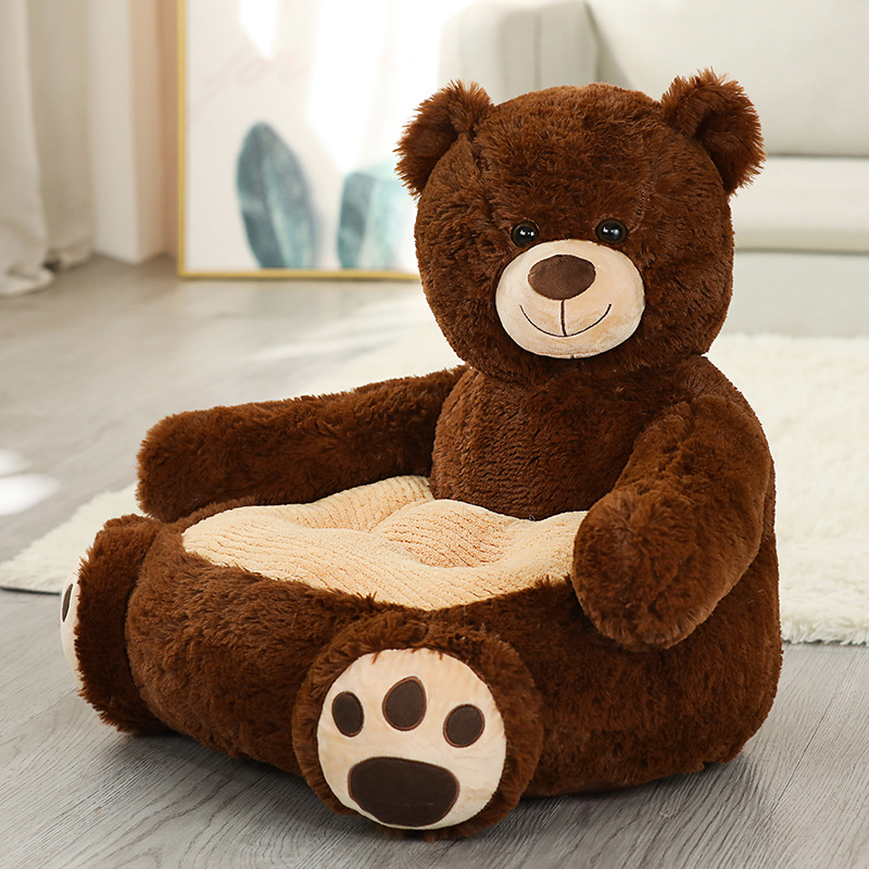 Caricatura panda elefante juguetes de peluche niños perezoso sofá asiento