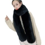 Длинный шарф, фальшивый воротник, зимняя накидка