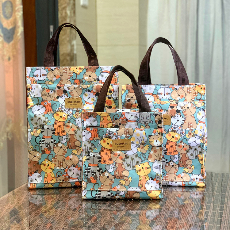 Running volume new waterproof and oil-proof preservation insulation lunch bag for work portable lunch bag student lunch box bag mommy bag