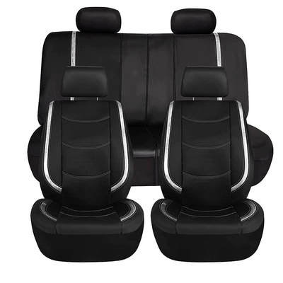 Universal seat cover Anti-Stain and Anti-Scratch Protective Cover Suitable - silver-gray-2-seats-in-the-front-row