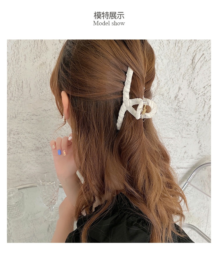 新款纯色超仙抓夹