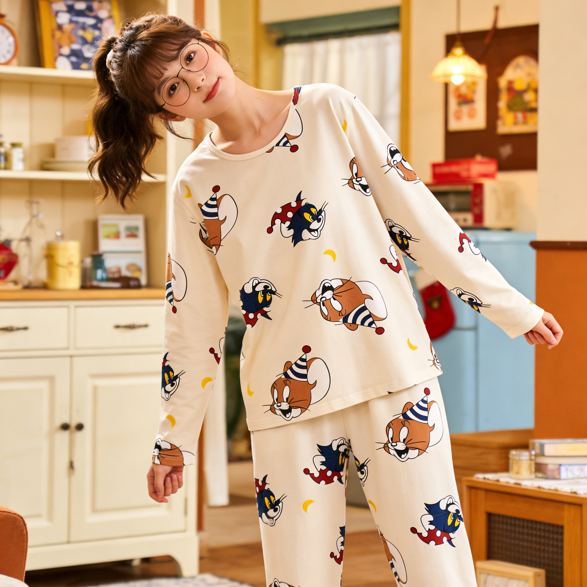 두꺼운 SMX 톰과 제리 롱 세트