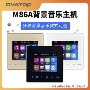 Smart home wireless Bluetooth background music host wall-mounted embedded power amplifier audio playback controller system