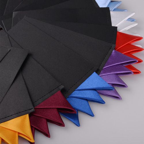 Disassembly-free design polyester formal business square scarf wholesale fashion casual new wedding groom male scarf