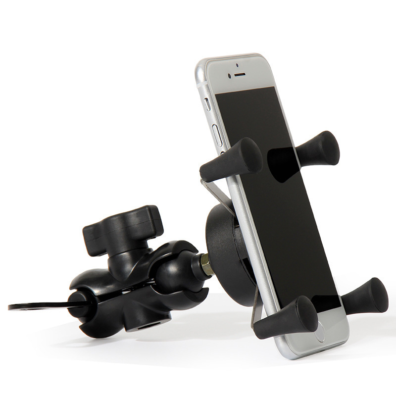 Motorcycle riding navigation X-shaped mobile phone electric vehicle universal bracket outdoor_voghion.com