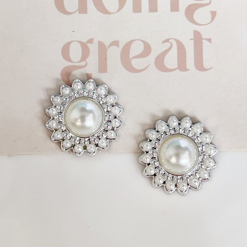 新しい電気メッキシルバーベアクラウンフラワー diy ジュエリーアクセサリーヘアアクセサリーヘアピンバッグ下駄素材|undefined
