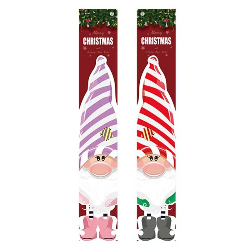 Origin source Christmas couplet cross-border new porch decorative curtain Christmas background cloth banner can be fixed