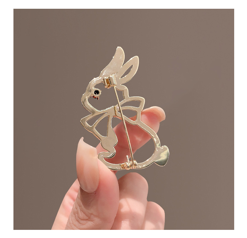 Simple Style Style Simple Style Pin Animal Alloy Inlay Rhinestones Women'S Brooches