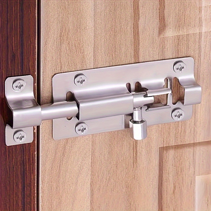 插销不锈钢加厚明装插销配螺丝3寸4寸5寸6寸门窗防盗门中方插销