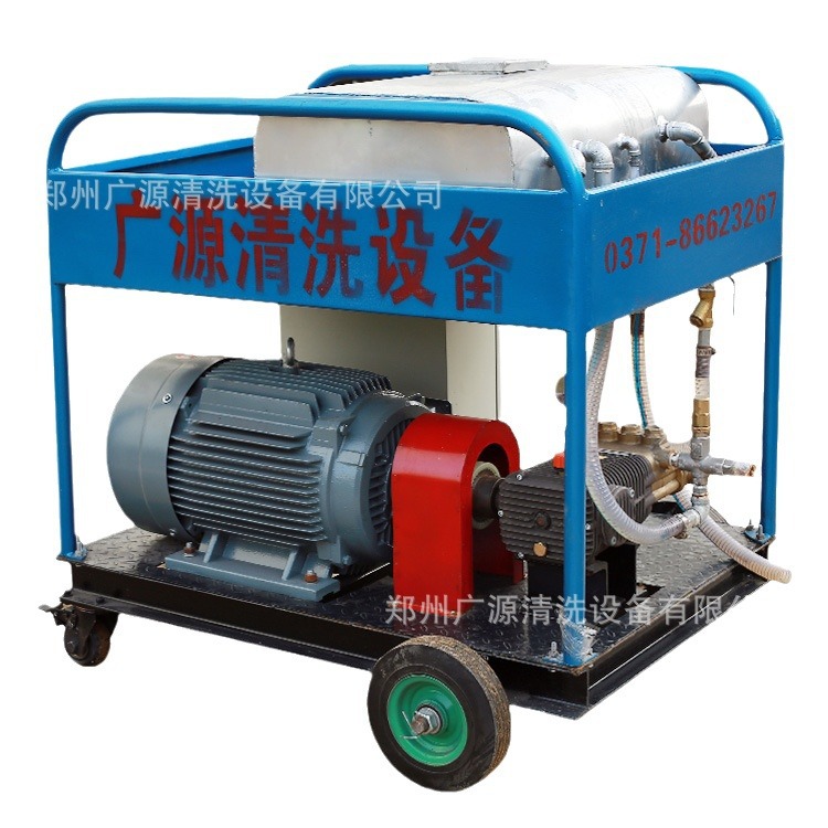 300公斤压力电驱水喷砂高压清洗机钢材船体除漆除锈除氧化皮工业