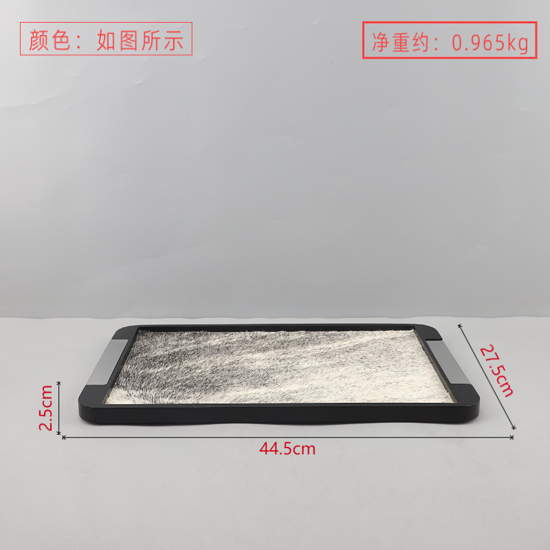 Gray 44.5*27.5*2.5cm horse hair style