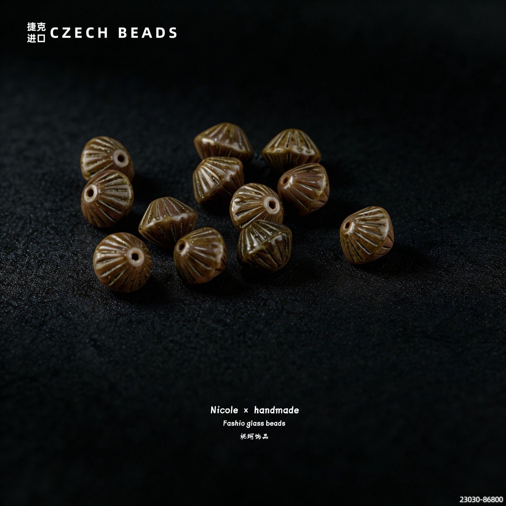Importado Checo Baos Osha esmaltado linterna cuentas de mano 9mm accesorios de material DIY pulsera alrededor de 100 piezas image 25