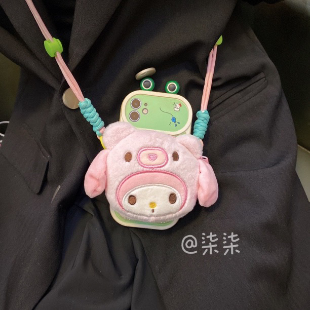 【钱包款-不含壳】卡通可爱手机背夹斜挎手机链不挑型号|undefined