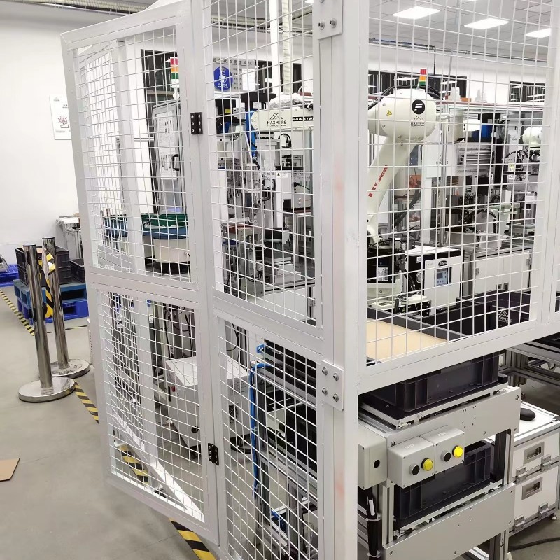 工厂无缝车间隔离网厂区仓库隔断网护栏隔离机器人设备围栏网