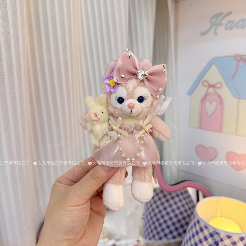 玲娜貝児の青い真珠のお姫様のスカートはぬいぐるみのかばんをつけてキーホルダーのメーカーを包んで直接販売します。|undefined