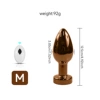 Electroplated gold remote control large bag
