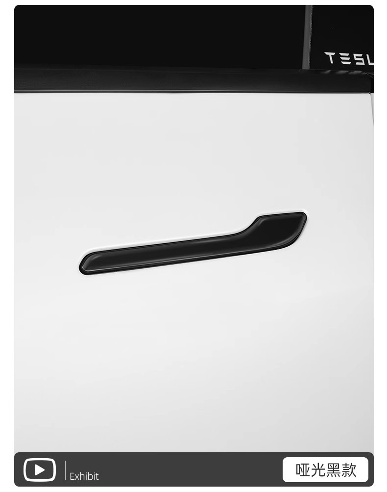 Suitable for Tesla Door Handle Patch Model Y/3 Door Handle Luminous Door Opening Warning Anti-Scratch Modification Decoration