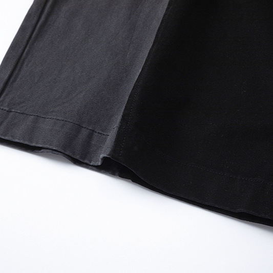 Modern Ian 24 Autumn Men's Wear New High Quality Color blocked Irregular Split Pants_voghion.com