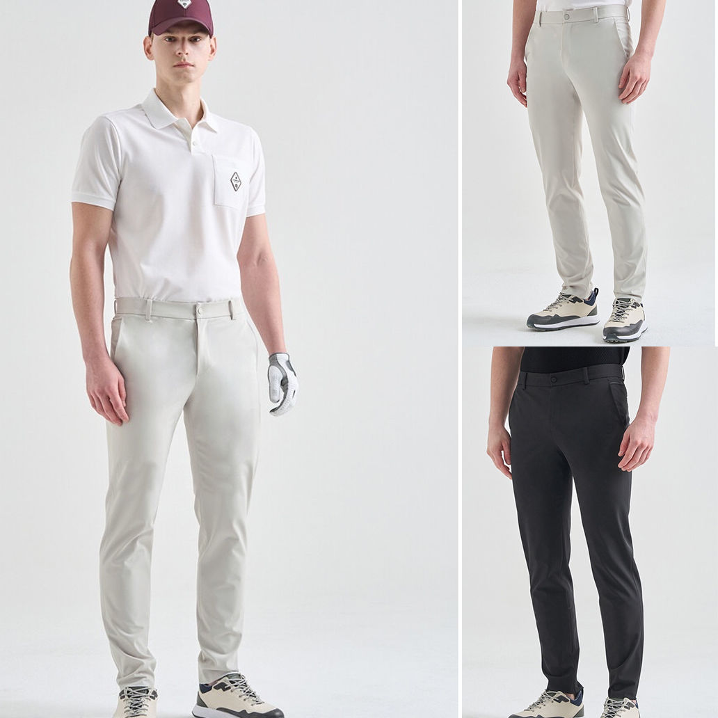 24 Early Autumn New Golf Clothing Men's Pure Color Casual Pants Simple Business Versatile Pants Simple Pants