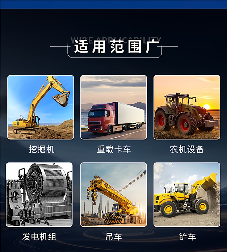 Genuine fully synthetic diesel engine oil 15W-40 for agricultural vehicles, 20W-50 for trucks and micro tillers, suitable for all seasons, 4L pack