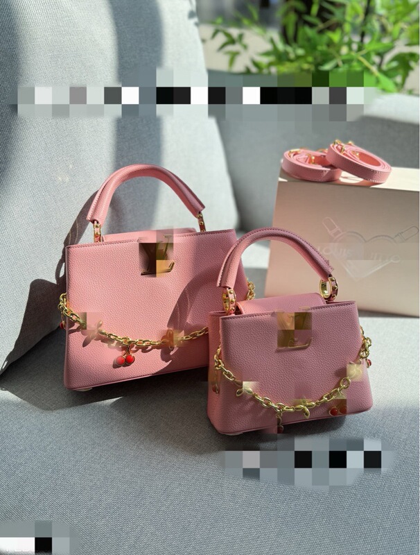 Donkey's New Capucines Lady Bag Color Label Handbag Women's High-End Ladies Commuter Bag Full Set Gift Box