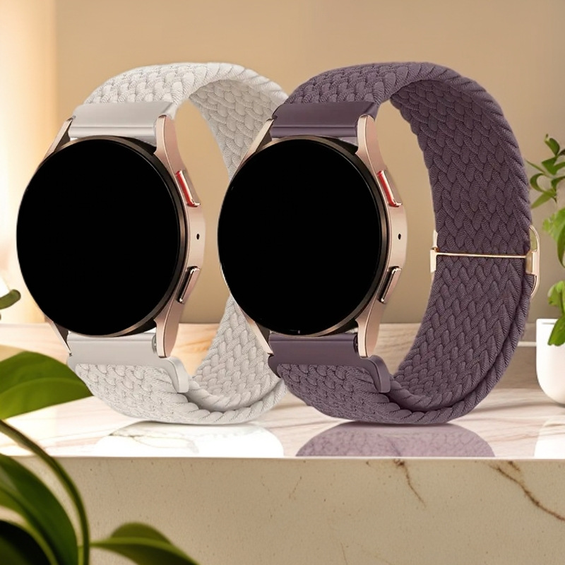 For Samsung Samsung watch6 woven strap galaxy watch5/4/6classic stretch band