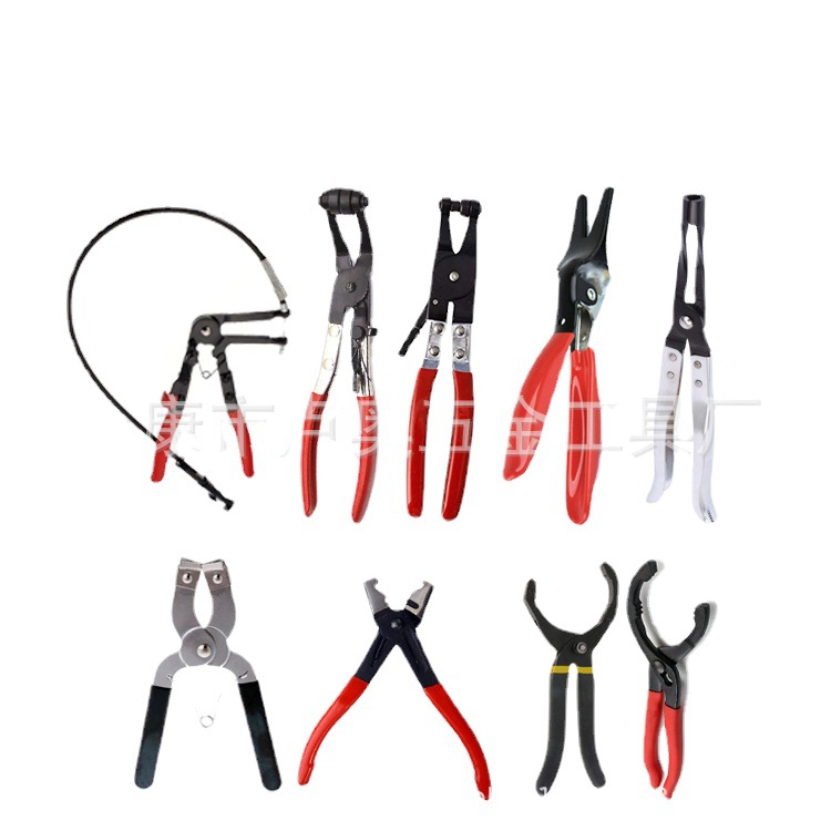 Abrazadera de tubo de automóvil abrazadera de tubo de garganta recta abrazadera de hebilla abrazadera de aro abrazadera de tubo de garganta curvada herramienta de reparación de automóviles