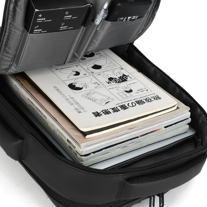 Mochila simple de gran capacidad2025 textura resistente al desgaste para viajar mochila deportiva de viaje de negocios colgar la barra de tracción bolso de computadora