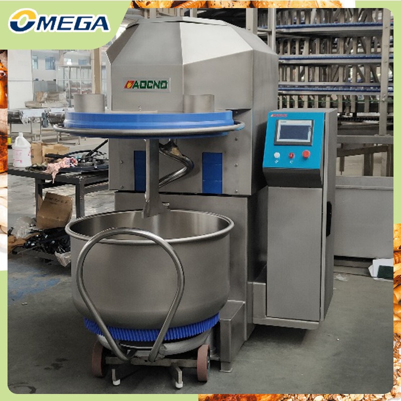 Off-The-Shelf Dough Mixer Manufacturers Produce Commercial Large-Capacity Stainless Steel Automatic High-Speed Flour Mixers with Touch Screen