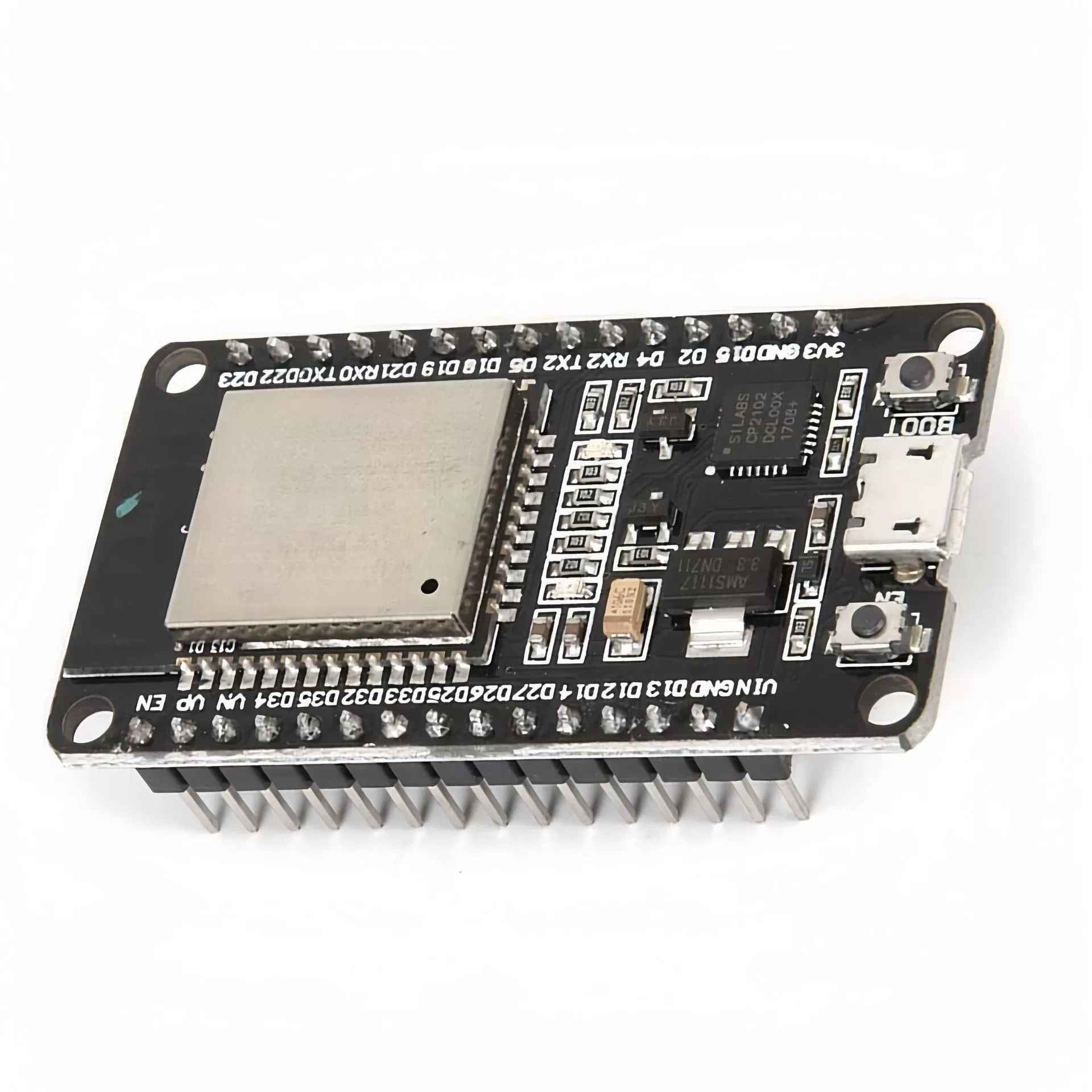 Development board (ESP32 CP2102) 30‑pin, Wi‑Fi + Bluetooth, micro/Type‑C USB