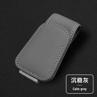 sunglasses card ticket clip, Car Glasses Clip/Bill Clip - grey