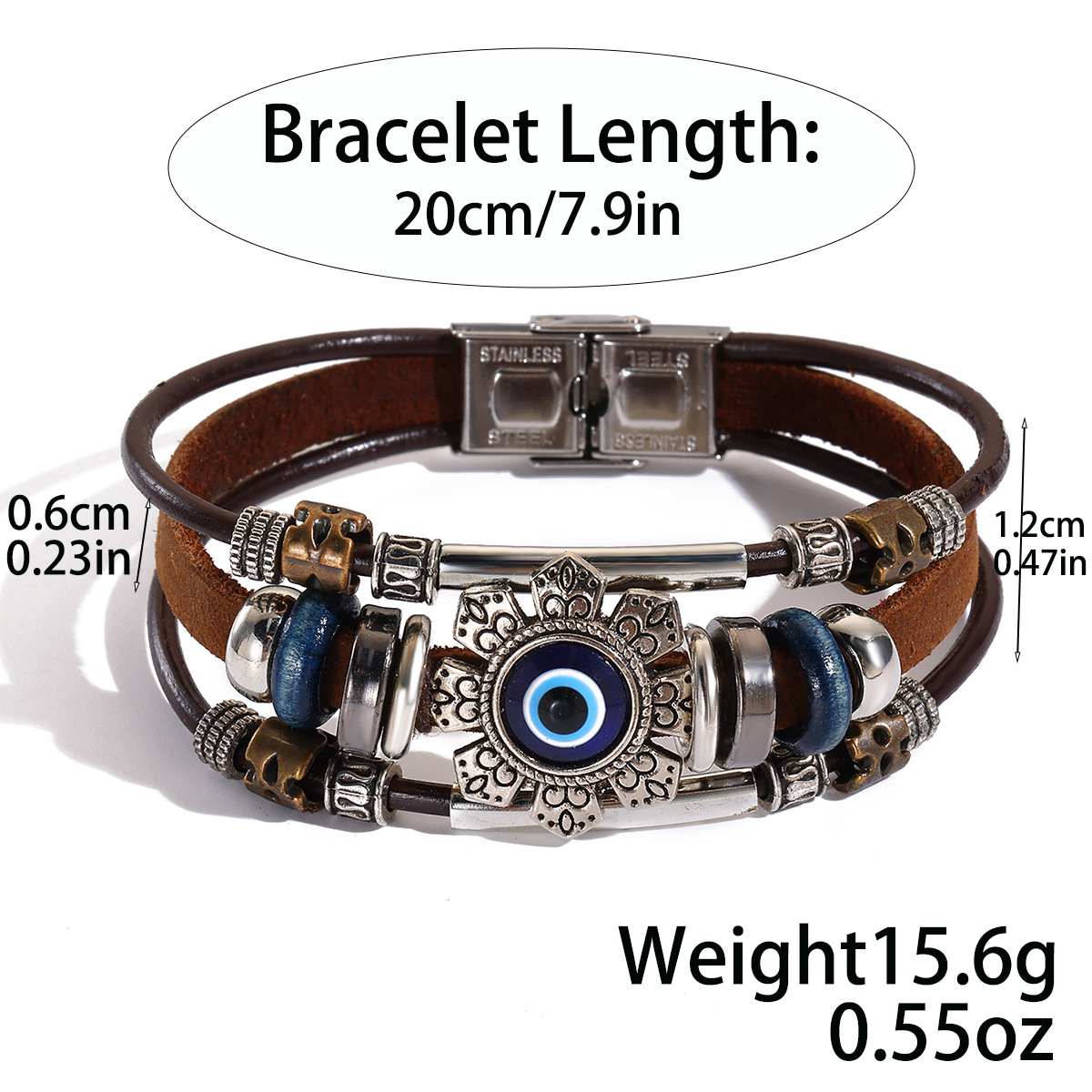 S2607-4 Retro Blue Eyes Brown