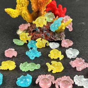 Fish Tank Landscaping Aquarium Fluorescent Landscaping Luminous Sea Fish Microscopic Landscaping Marine Animal Luminous Stone Factory