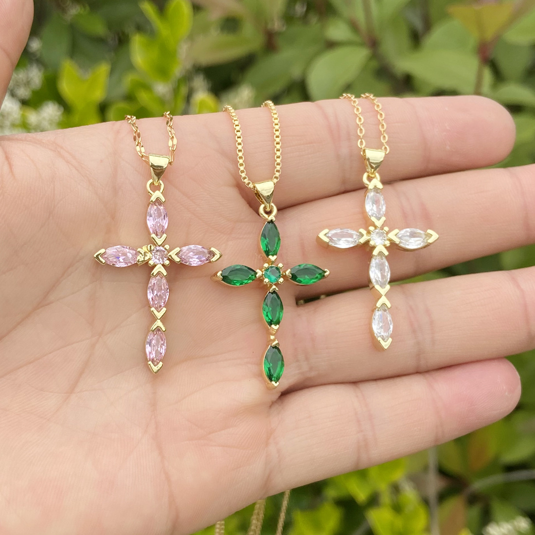 Jewelry Copper Zircon-Laid Necklace