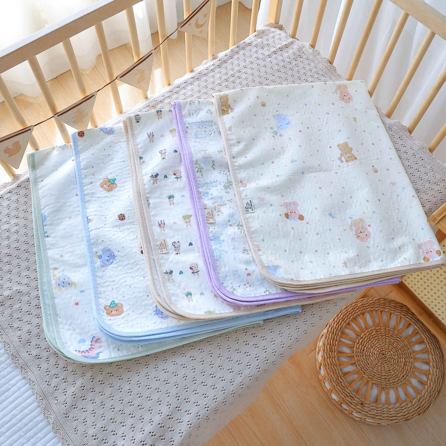 Diaper Pad Baby Soft Waterproof Washable Aunt Menstrual Period Mattress Kidsren Breathable Surface Pure Cotton Diaper Pad