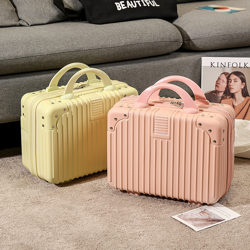 Hand luggage 14 inch makeup box holiday gift small mini travel password box storage bag wholesale