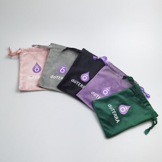 New dotrui essential oil drawstring bag high-grade velvet drawstring storage small bag brocade bag lucky bag gift packaging
