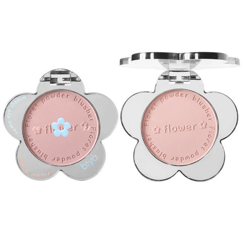 Biya flower young girl blush cream matte natural color sweet cool girl blush blue blush purple monochrome rouge powder