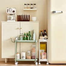 可移动小推车小花架沙发边几创意侧边柜置物架桌子客厅餐厅零食台