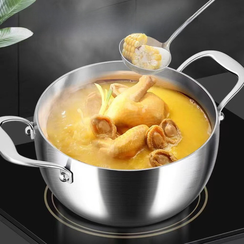 316 Stainless Steel Soup Pot Steamer Apple Pot Household Steamer Braiser Pot Suitable for All Stoves Large Capacity Apple Pot Gift