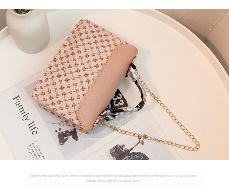 Baobao – sac à bandoulière carré imprimé à carreaux B pour femmes, petite foule Ins, portable, épaule dénudée, nouvelle collection 2022_voghion.com