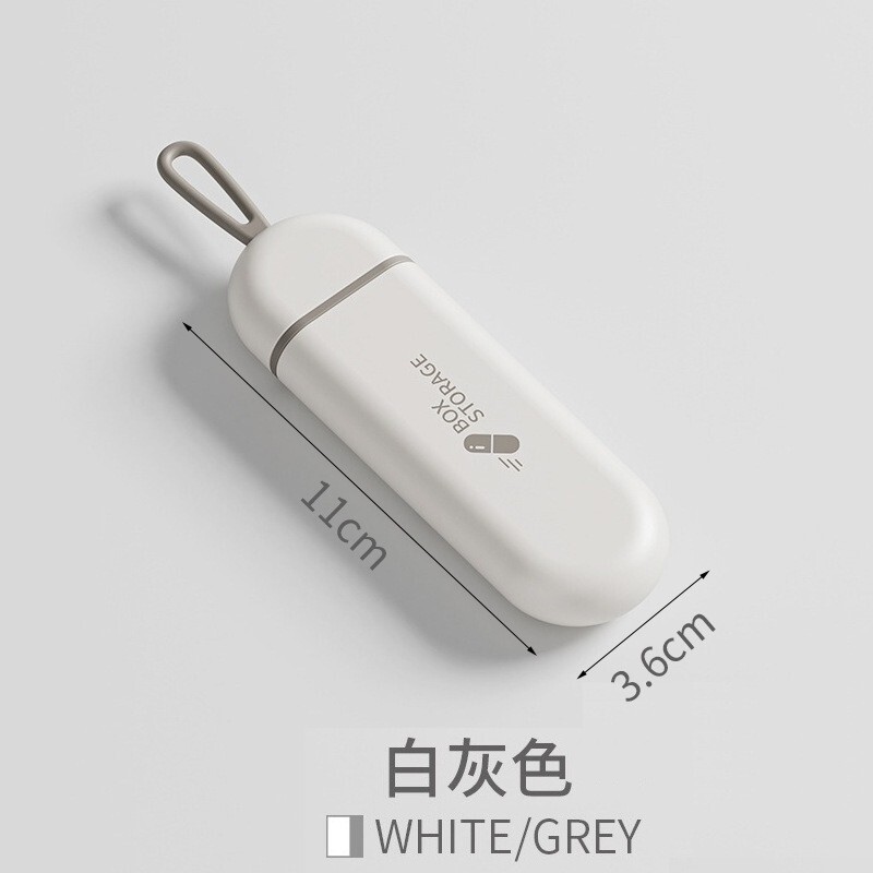 便携式药盒随身携带大容量三格防潮防尘分格一天药片盒药品收纳盒|undefined