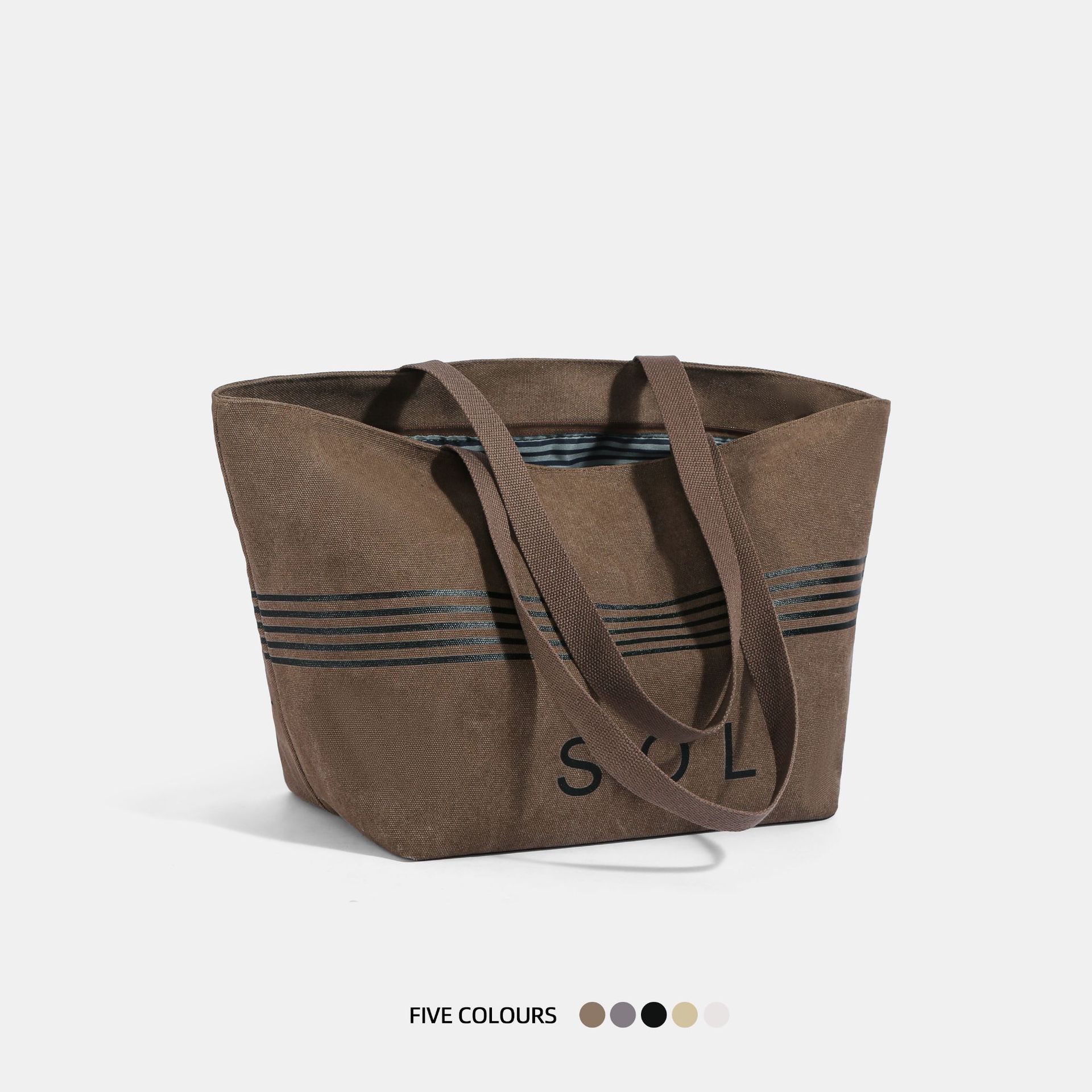 Casual Large Capacity Canvas Bag For Women 2026 New Arrival Versatile Shoulder Bag Tote Bag For College Students - Thumbnail 5