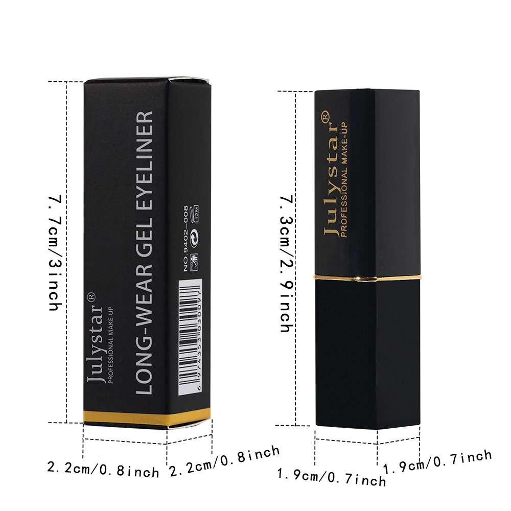 Julystar's new rich and colorful natural waterproof eyeliner gel is easy to apply, dries quickly and provides long-lasting moisture Application Scenario